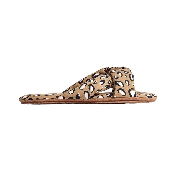 Madewell Crisscross Scuff Animal Print Slippers - Picture 3 of 11